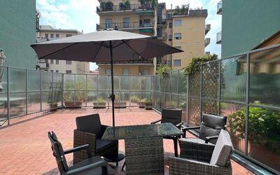 BERGAMO IN&sup2; CITY — camera da letto dell'appartamento