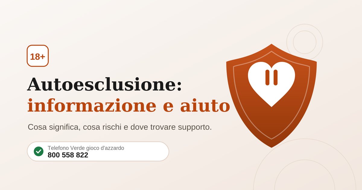 Casinò senza autoesclusione in Italia — guida e confronto operatori 2026