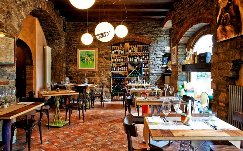 Piatto di pasta ripiena, specialità della casa La Tana Bergamo