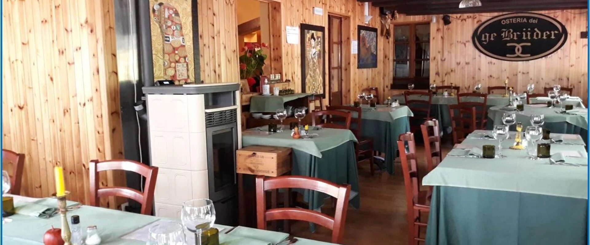 Osteria dei Bruder, sala interna con camino e brace a vista a Gromlongo di Palazzago