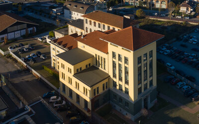 Campus di ingegneria a Dalmine, edifici moderni dell'UniBG