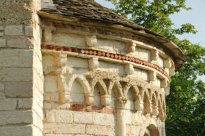 Chiesa di San Tomè, particolare delle decorazioni dell’abside